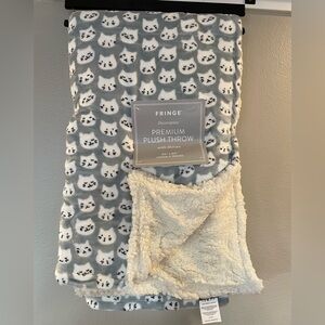 Fringe Studio Gray Cat Throw Blanket